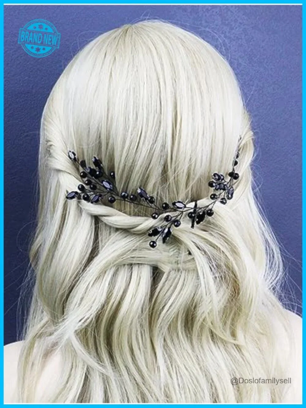 Handmade Crystal Rhinestone Headband Hair Accessory for Wedding Prom Party